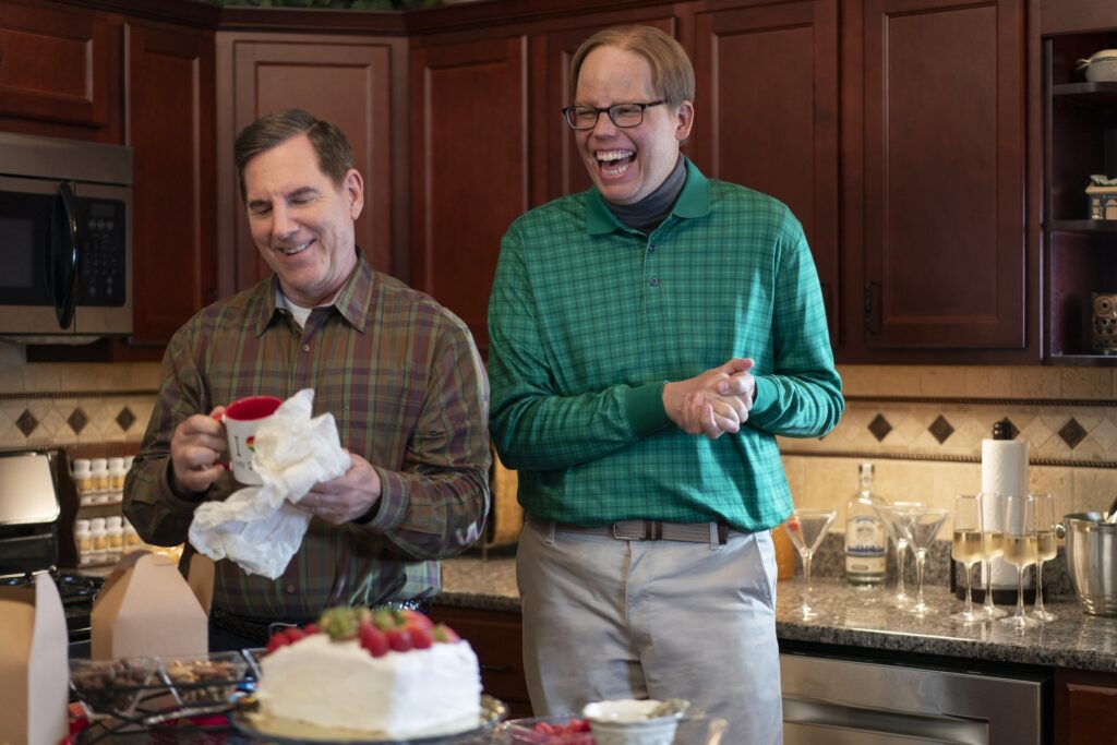 two men in a kitchen