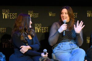 jennifer neustadter and veronica west at a scad panel