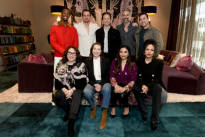 the cast of doc on fox in the green room of SCAD TVfest