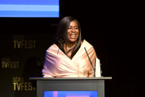 uzo aduba accepts trailblazer award at scad tvfest