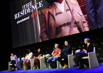 the cast of the residence on stage at scad tvfest