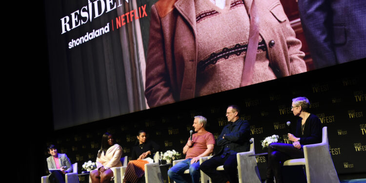 the cast of the residence on stage at scad tvfest