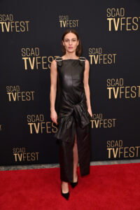 sophie skelton on the scad tvfest red carpet 