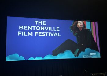 bentonfill film festival logo with geena davis on it