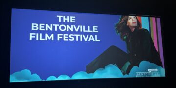 bentonfill film festival logo with geena davis on it