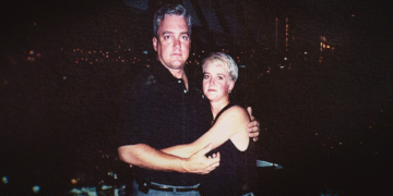 Amy Bradley and her father