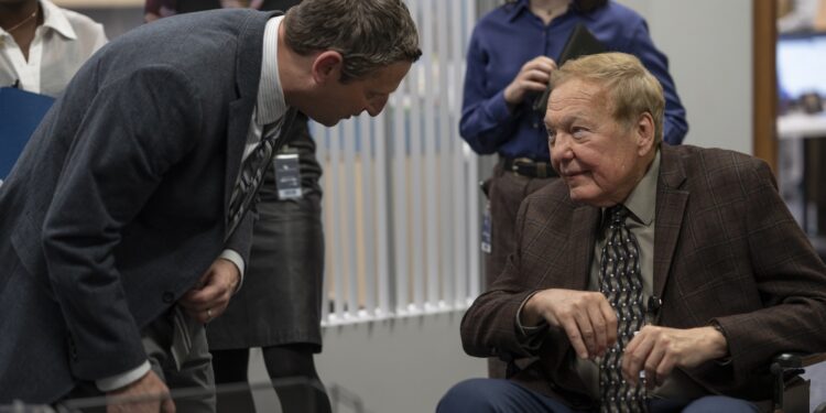 the chair company tim robinson and jim downey in a scene