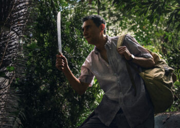 A character in the jungle on Pluribus