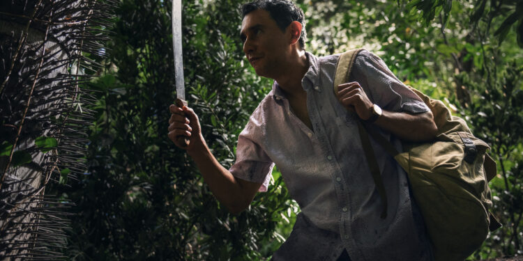 A character in the jungle on Pluribus