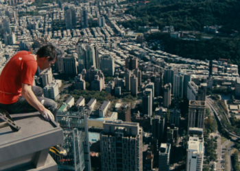alex honnold sits atop the tallest building in the world in Skyscraper Live, a 2026 emmy doc contender