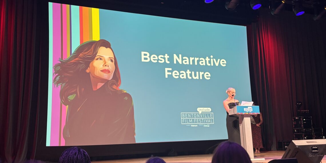 Katherine LaNasa announces the Best Narrative Feature at the 12th Annual Bentonville Film Festival