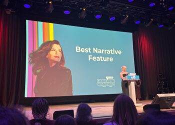 Katherine LaNasa announces the Best Narrative Feature at the 12th Annual Bentonville Film Festival