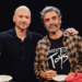 sean evans and oscar isaac on set of hot ones youtube series